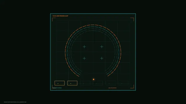 Spacecraft Cabin Pressure Alert HUD 4K Wallpaper