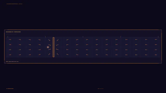 Wide Amber Vector Telemetry HUD 4K Wallpaper