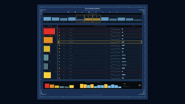 Sci-Fi Battle Management HUD Status Dashboard 4K Wallpaper