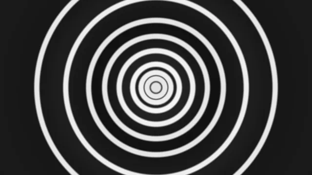 Abstract Black and White Concentric Circles 4K Wallpaper