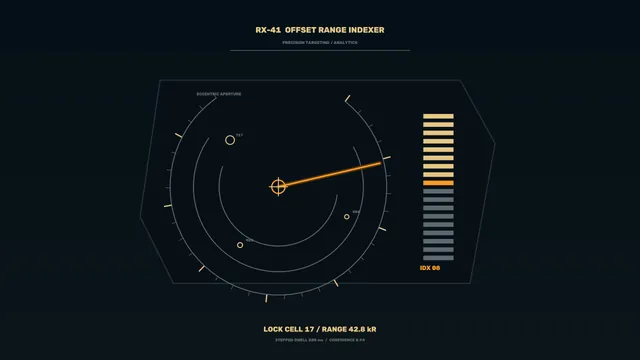 Precision Targeting Range Indexer HUD – 4K Sci-Fi Wallpaper