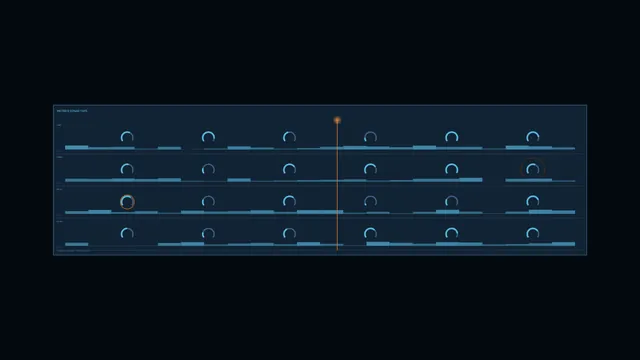 Industrial Metrics Dashboard HUD 4K Wallpaper