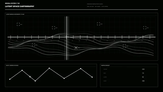 Monochrome Sci-Fi Cartography HUD Dashboard 4K Wallpaper