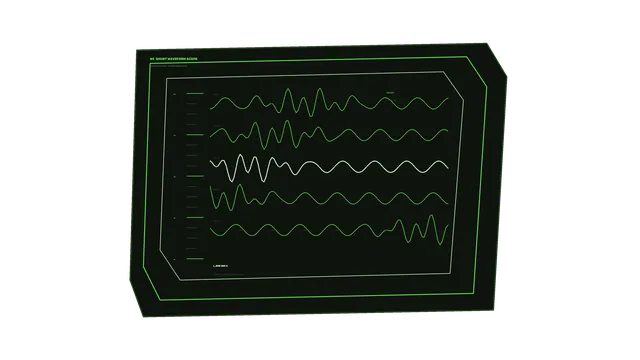 Green Shunt Waveform Scope HUD 4K Wallpaper