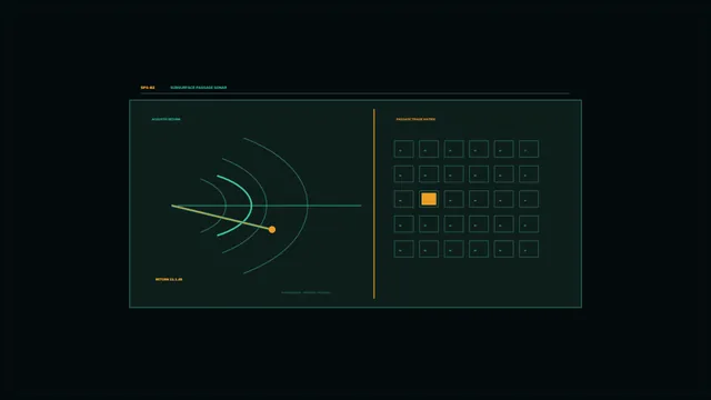 Subsurface Sonar Monitoring HUD – 4K Sci-Fi Wallpaper
