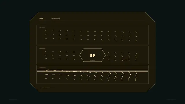 Amber Score Telemetry HUD Interface 4K Wallpaper