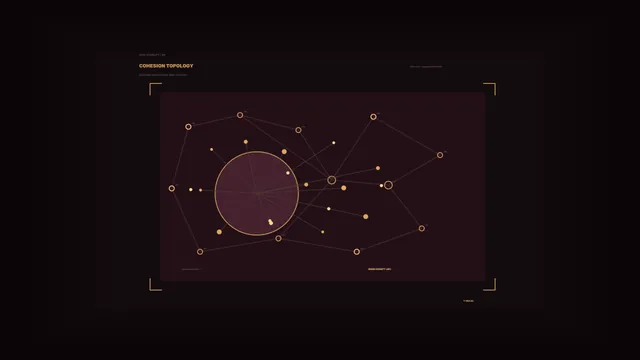 Cohesion Topology Network HUD 4K Sci-Fi Wallpaper
