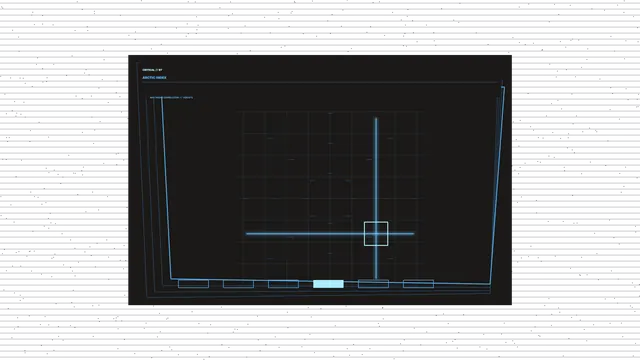 Cyan Radar Grid HUD with Crosshair and Telemetry Frame 4K Wallpaper
