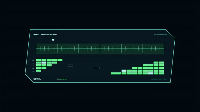 Sci-Fi Battery Capacity HUD Dashboard 4K Wallpaper