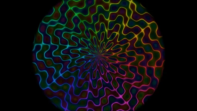 Colorful Radial Scanner HUD 4K Wallpaper