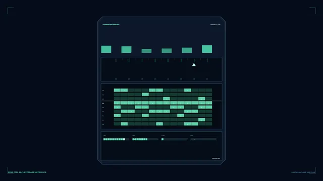 Battery Energy Storage Matrix Control HUD – 4K Sci-Fi Wallpaper