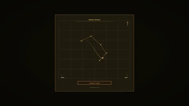 Sonar Navigation Track Plot HUD 4K Sci-Fi Wallpaper