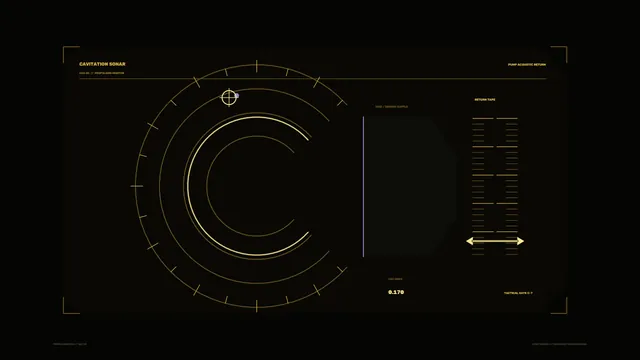 Cavitation Sonar Propulsion HUD 4K Sci-Fi Wallpaper