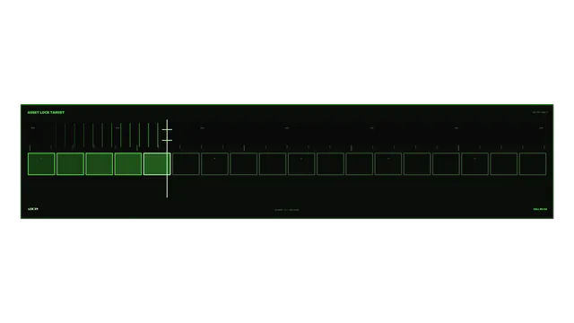 Green Asset Lock Target HUD Interface 4K Wallpaper