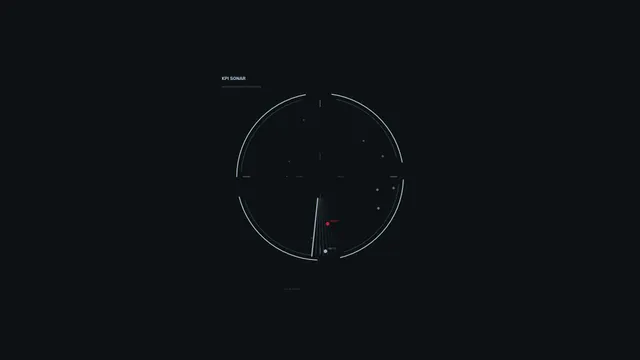 Circular Sonar Telemetry HUD Interface 4K Wallpaper