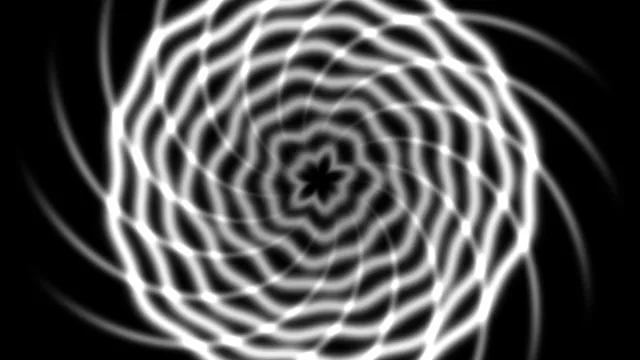 Monochrome Spiral Scanner HUD Interface 4K Wallpaper