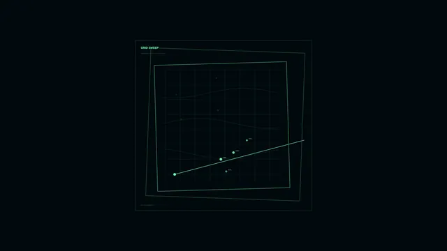 Green Telemetry Grid HUD Dashboard 4K Wallpaper