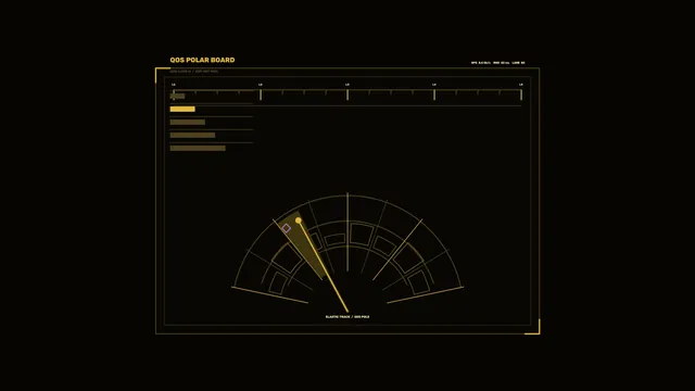 Amber QOS Polar Gauge Telemetry HUD