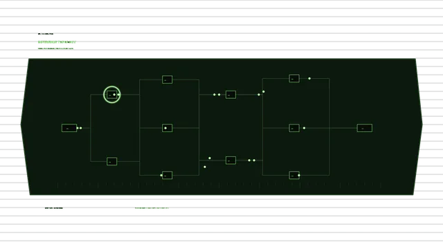 Green Node Topology Sci-Fi HUD 4K Wallpaper