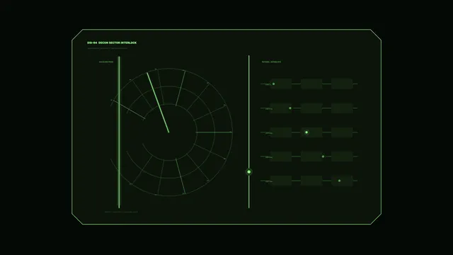 Decontamination Sector Interlock HUD 4K Wallpaper