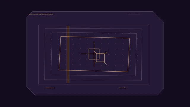 4K Sci-Fi Telemetry HUD with Orange Target-Lock Reticle