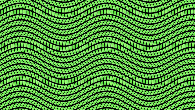 Neon Green Wavy Grid Optical Illusion 4K Wallpaper