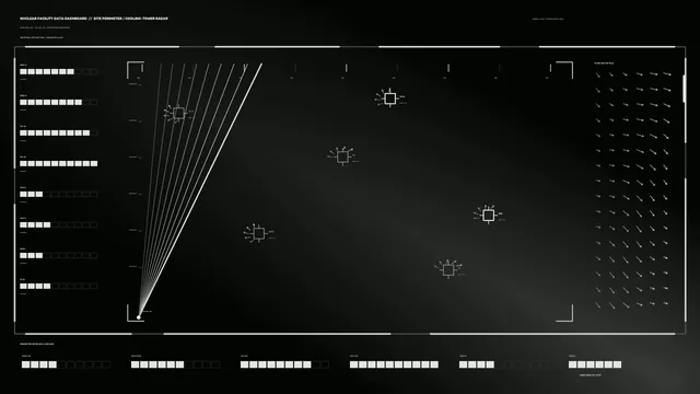 Nuclear Facility Data Dashboard HUD 4K Sci-Fi Wallpaper