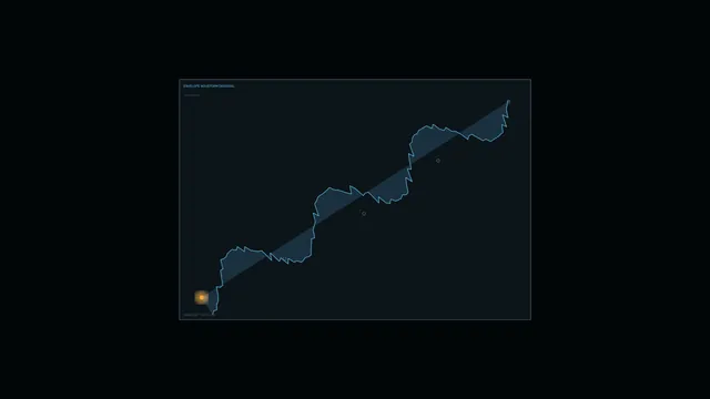 Sci-Fi Waveform Telemetry HUD 4K Wallpaper