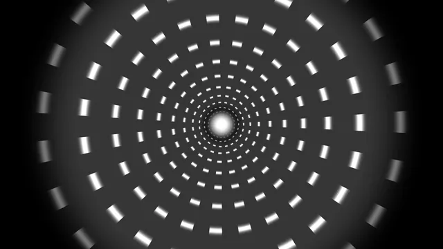 Black and White Radial Scanner HUD 4K Wallpaper