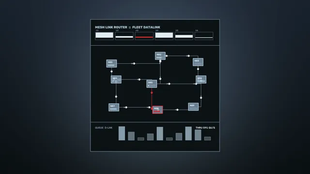 Sci-Fi Mesh Datalink Telemetry HUD 4K Wallpaper