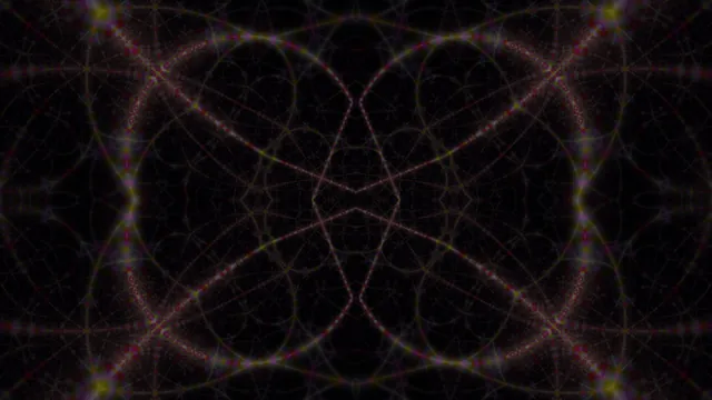 Dark Symmetrical Chromatic Geometric Texture 4K Wallpaper