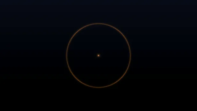 Minimal Orange Circular Scanner HUD with Central Marker 4K Wallpaper