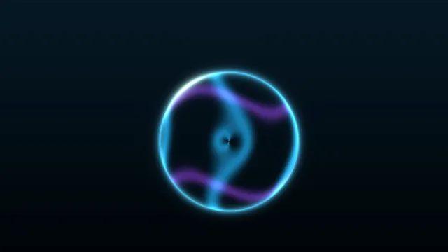 Circular Cyan and Violet Scanner HUD Wallpaper
