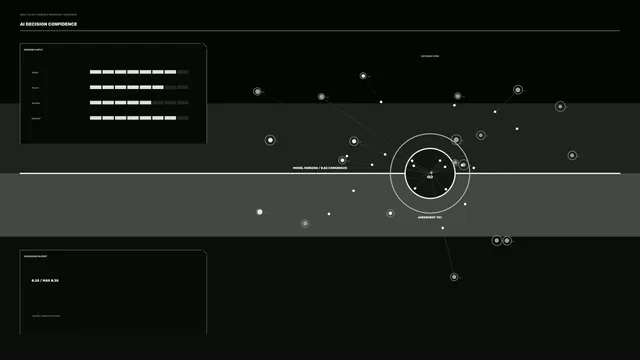 Free 4K Sci-Fi Decision Confidence HUD Interface Wallpaper