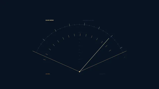 Futuristic Radial Gauge HUD 4K Wallpaper
