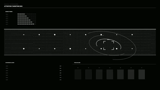 Monochrome Sci-Fi Targeting HUD with Telemetry Grid – 4K Wallpaper