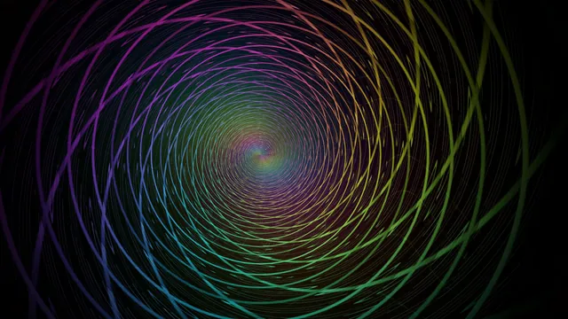 Multicolor Radial Spiral Vortex 4K Wallpaper