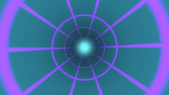 Teal and Violet Radial Tunnel 4K Wallpaper