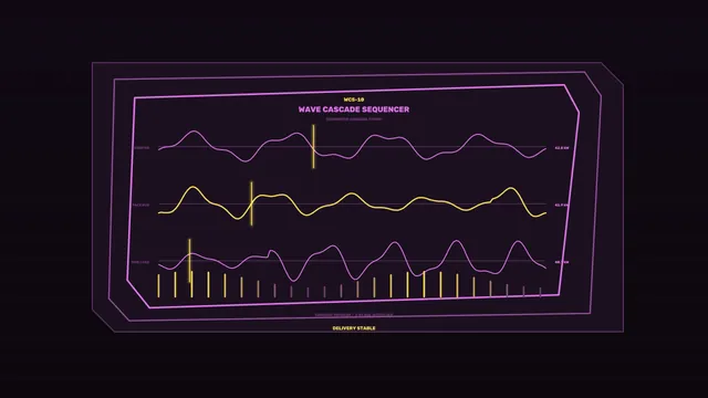 Power Distribution Waveform Sequencer HUD 4K Wallpaper