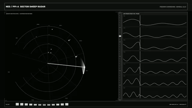 Energy Distribution Monitoring HUD 4K Sci-Fi Wallpaper