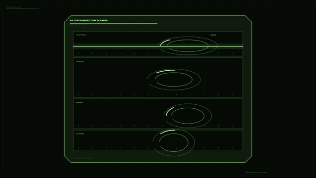 Containment Zone Scanner Diagnostic HUD 4K Wallpaper
