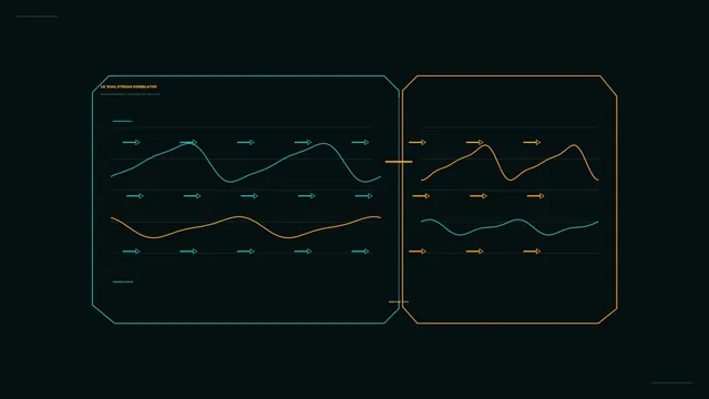 Dual Stream Telemetry Monitor HUD 4K Sci-Fi Wallpaper