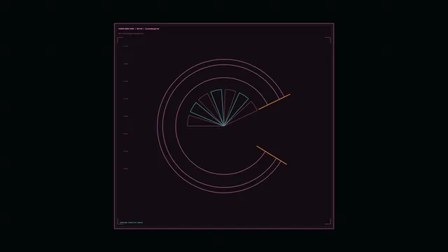 Futuristic Circular Radar HUD 4K Sci-Fi Screen Graphic
