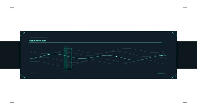Policy Migration Telemetry HUD Dashboard 4K Sci-Fi Wallpaper