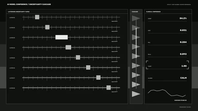 Uncertainty Cascade Diagnostic HUD 4K Sci-Fi Wallpaper