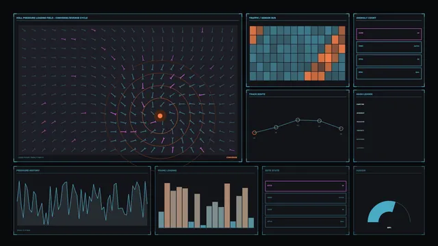 Industrial Monitoring HUD 4K Sci-Fi Wallpaper