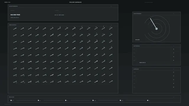 Futuristic Navigation Vector Field HUD
