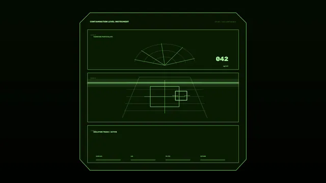 Contamination Level Instrument HUD 4K Sci-Fi Wallpaper