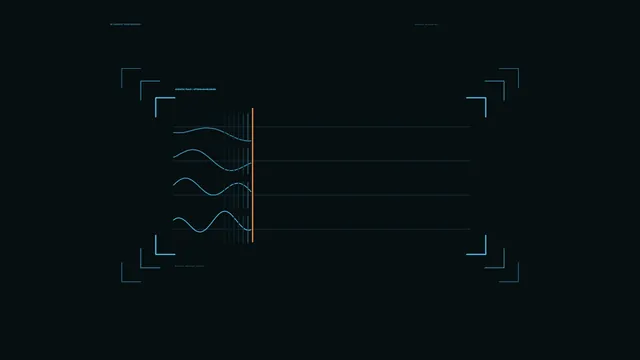 Futuristic Sonar Telemetry HUD with Acoustic Waveform Graphs
