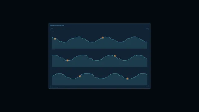 Energy Consumption Waveform HUD Dashboard 4K Sci-Fi Wallpaper